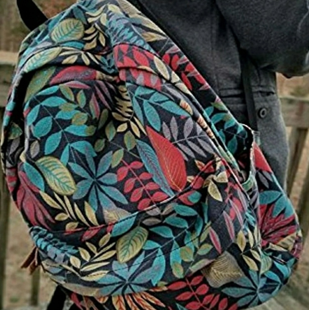 Canvas Floral Backpack
